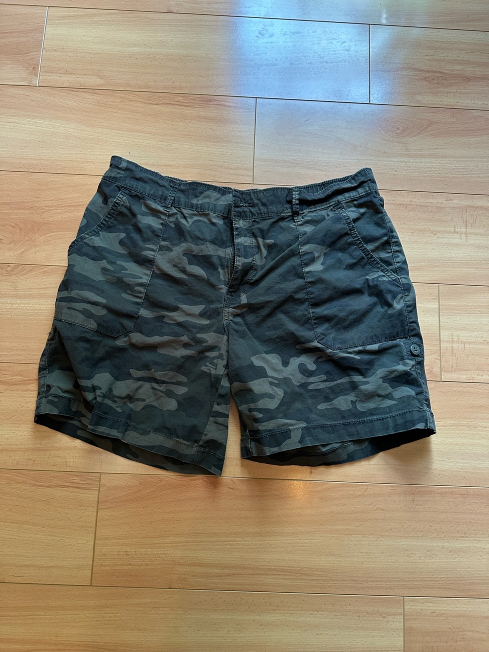 Camo Cargo Shorts Social Standard by Sanctuary dark green olive 4-7” cotton M